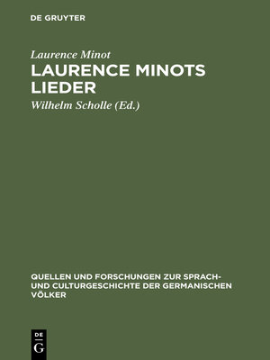 cover image of Laurence Minots Lieder